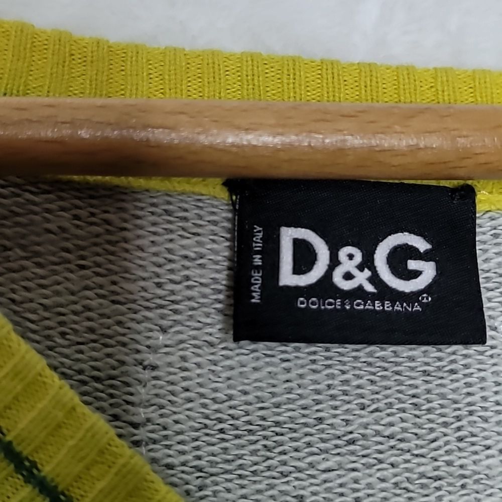 Dolce & Gabbana Vintage Green League Rugby Tournament V Neck Shirt Size Large - Picture 5 of 11